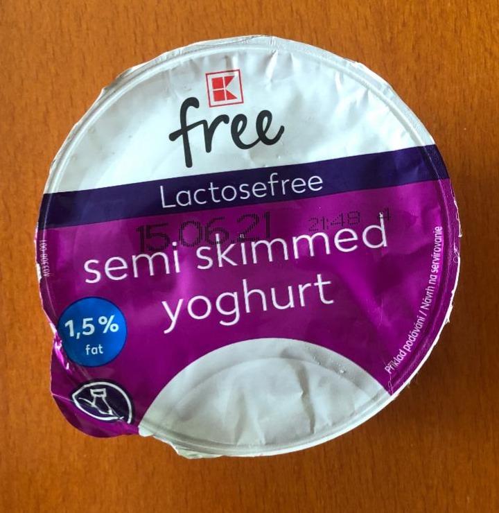 Fotografie - Lactosefree semi skimmed yoghurt 1,5% K-free
