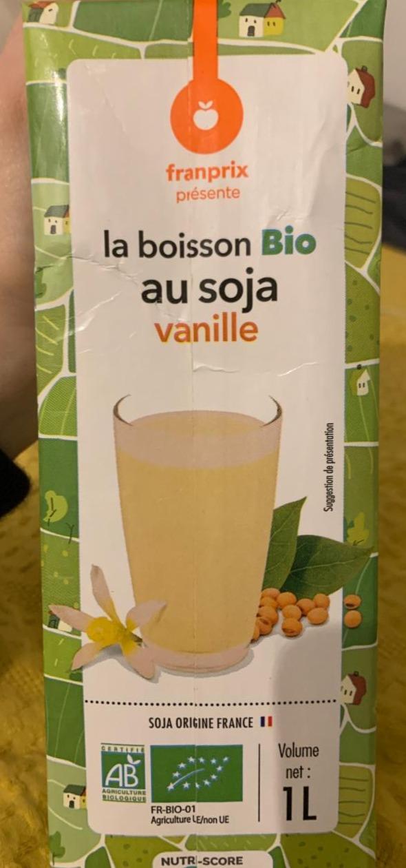 Fotografie - la boisson Bio au soja vanille franprix