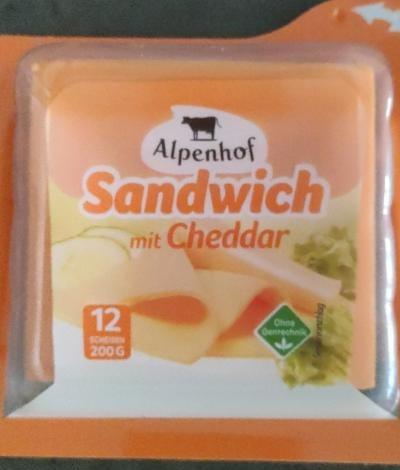 Fotografie - Sandwich mit Cheddar Alpenhof