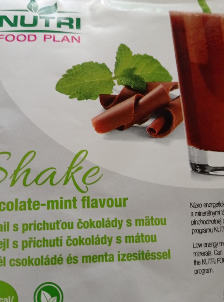Fotografie - Nutri Food Shake koktail s príchuťou čokolády s mätou