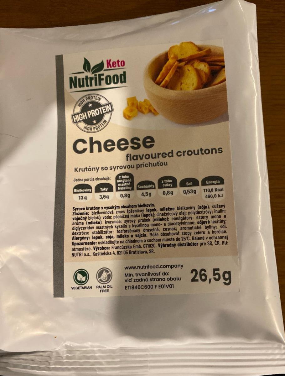 Fotografie - Cheese flavoured croutons Keto NutriFood