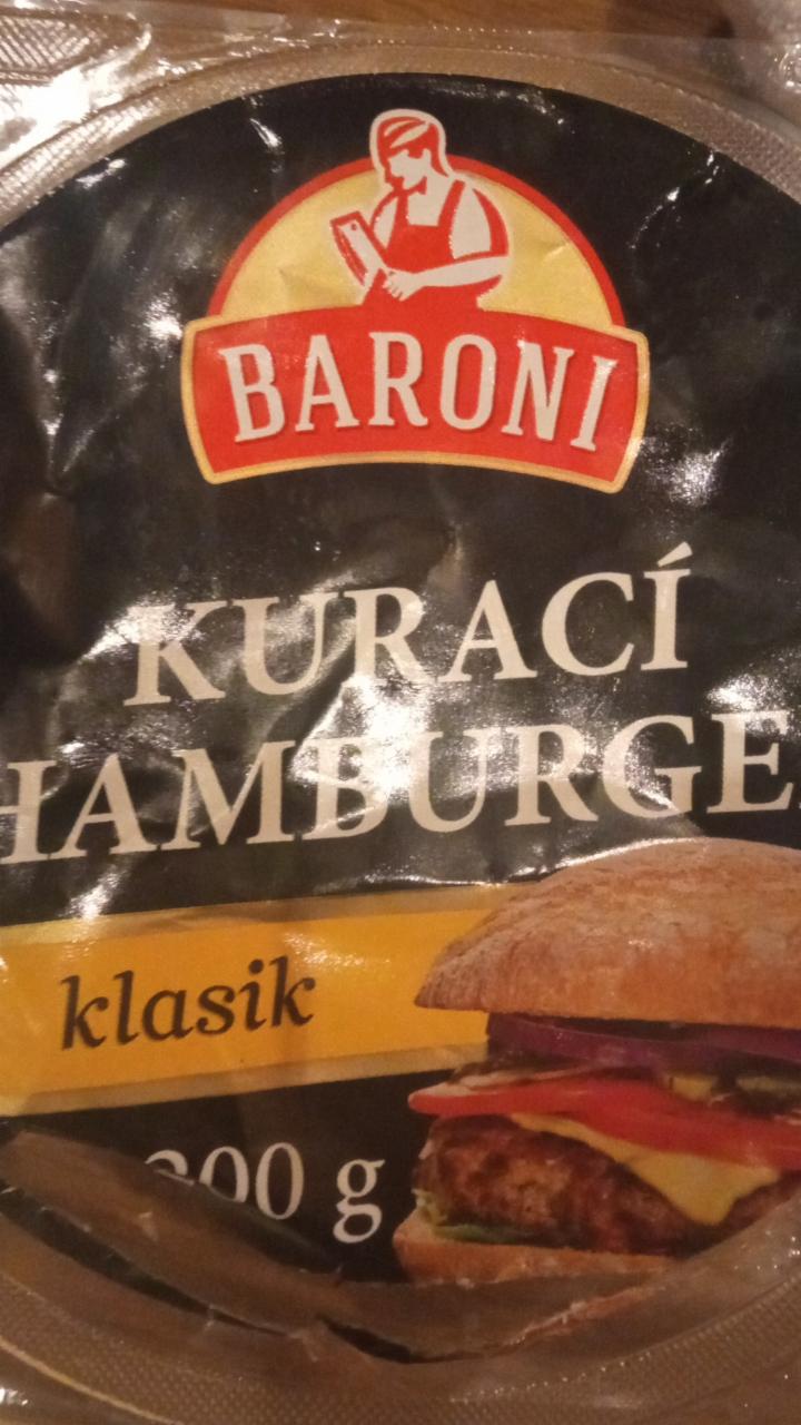 Fotografie - kurací hamburger klasik Baroni