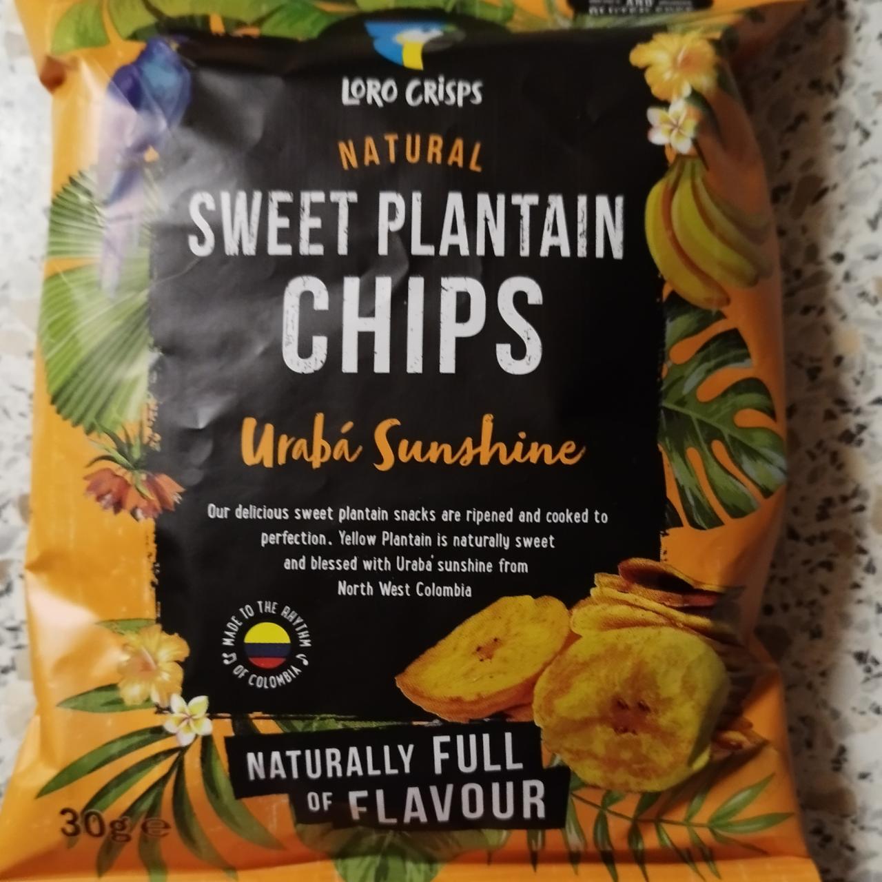 Fotografie - Sweet plantain chips Urabá sunshine Loro Crisps
