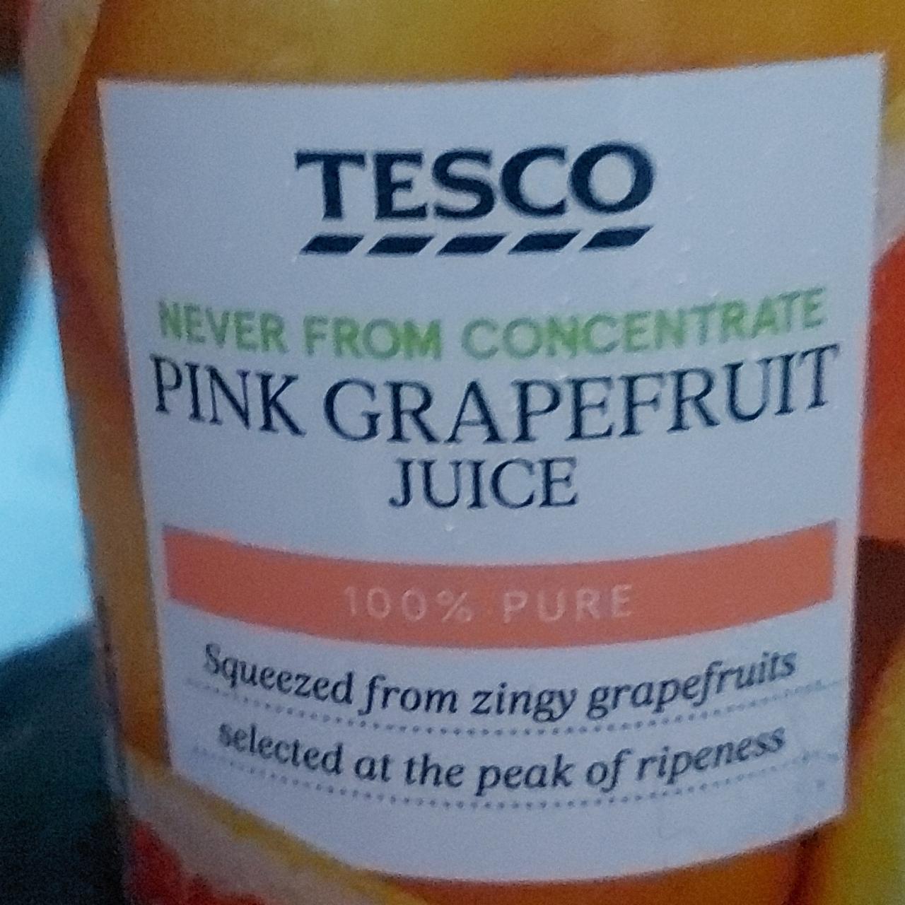 Fotografie - Pink grapefruit juice Tesco