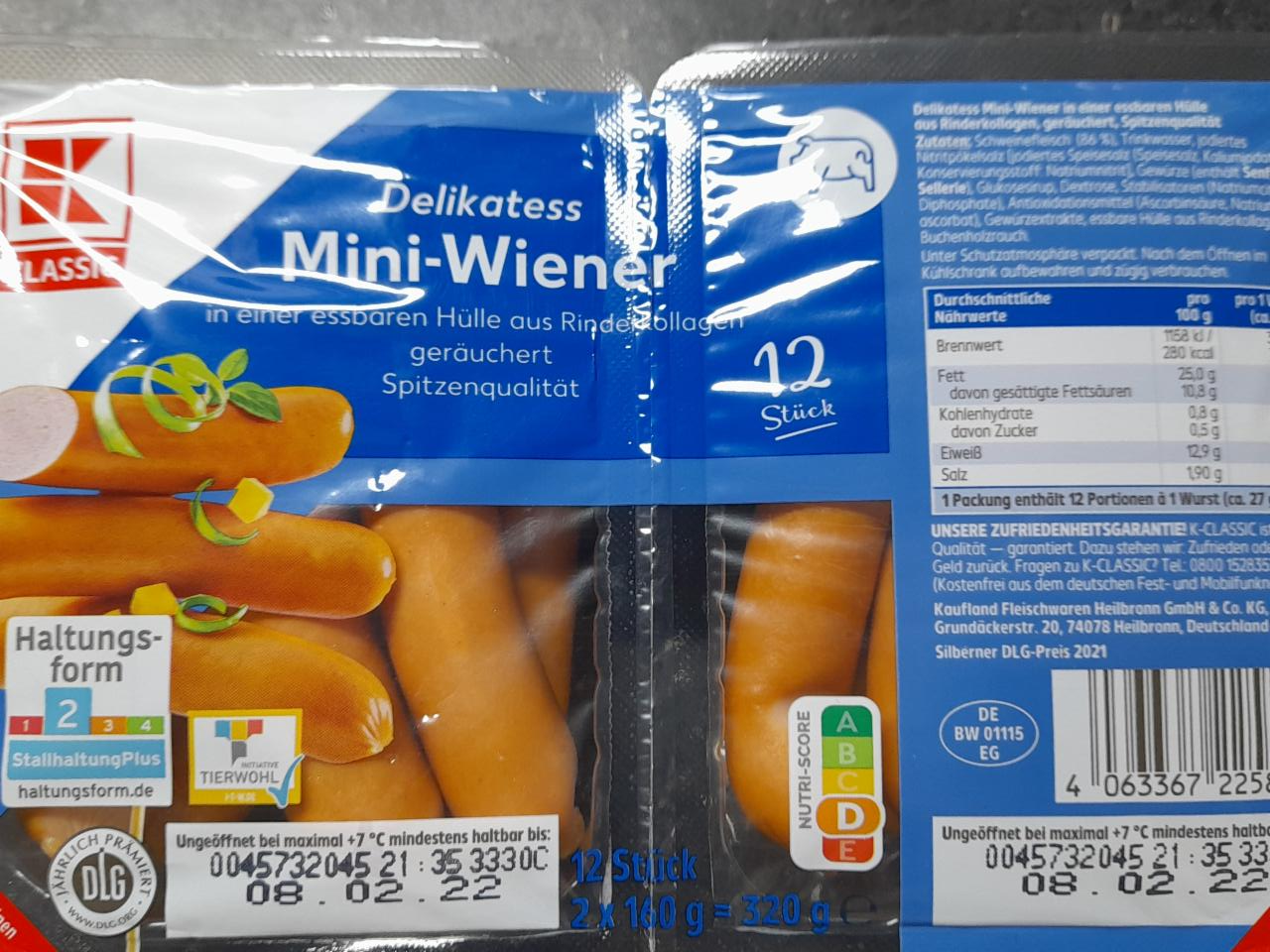 Fotografie - Delikatess Mini-Wiener K-Classic
