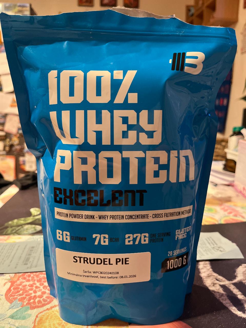 Fotografie - 100% Whey Protein Excelent Strudel Pie Body Nutrition