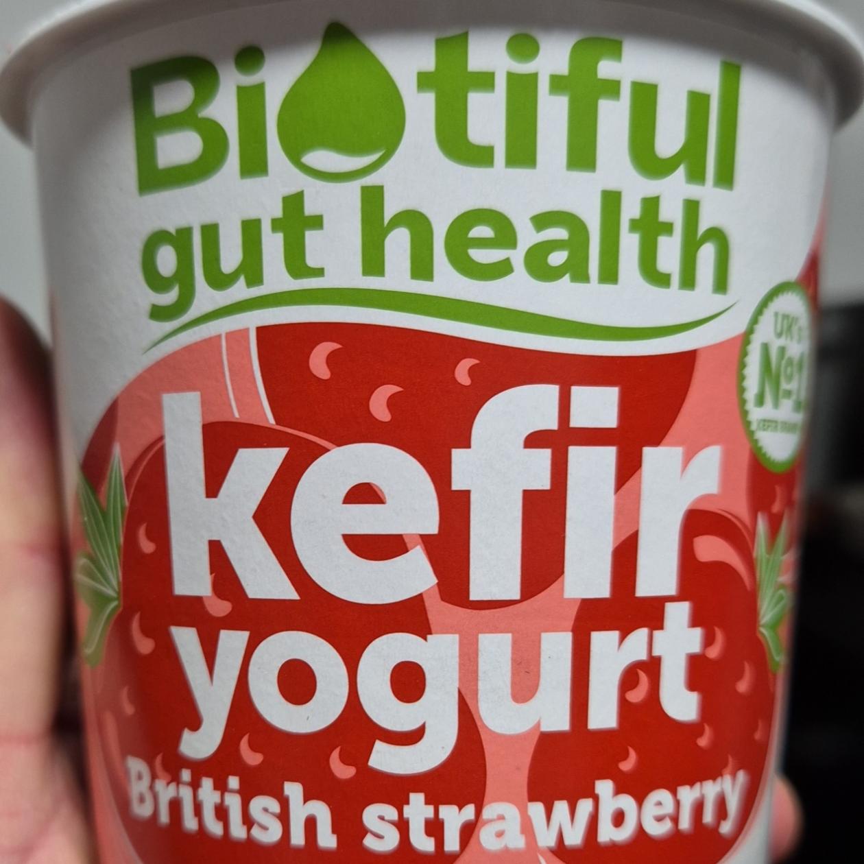 Fotografie - Kefir yogurt British strawberry Biotiful