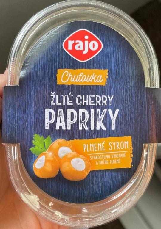 Fotografie - Rajo žlté cherry papriky plnené syrom