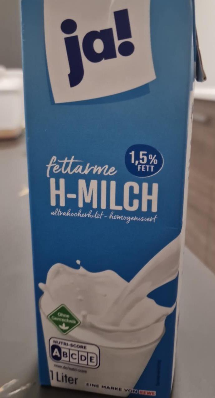 Fotografie - Fettarme H-Milch 1,5% Fett ja!