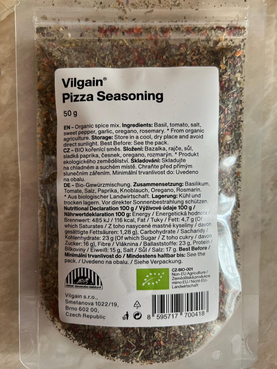 Fotografie - Pizza Seasoning Vilgain
