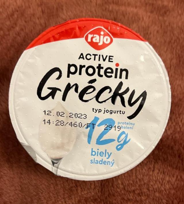 Fotografie - Active protein Grécky typ jogurtu biely sladený Rajo