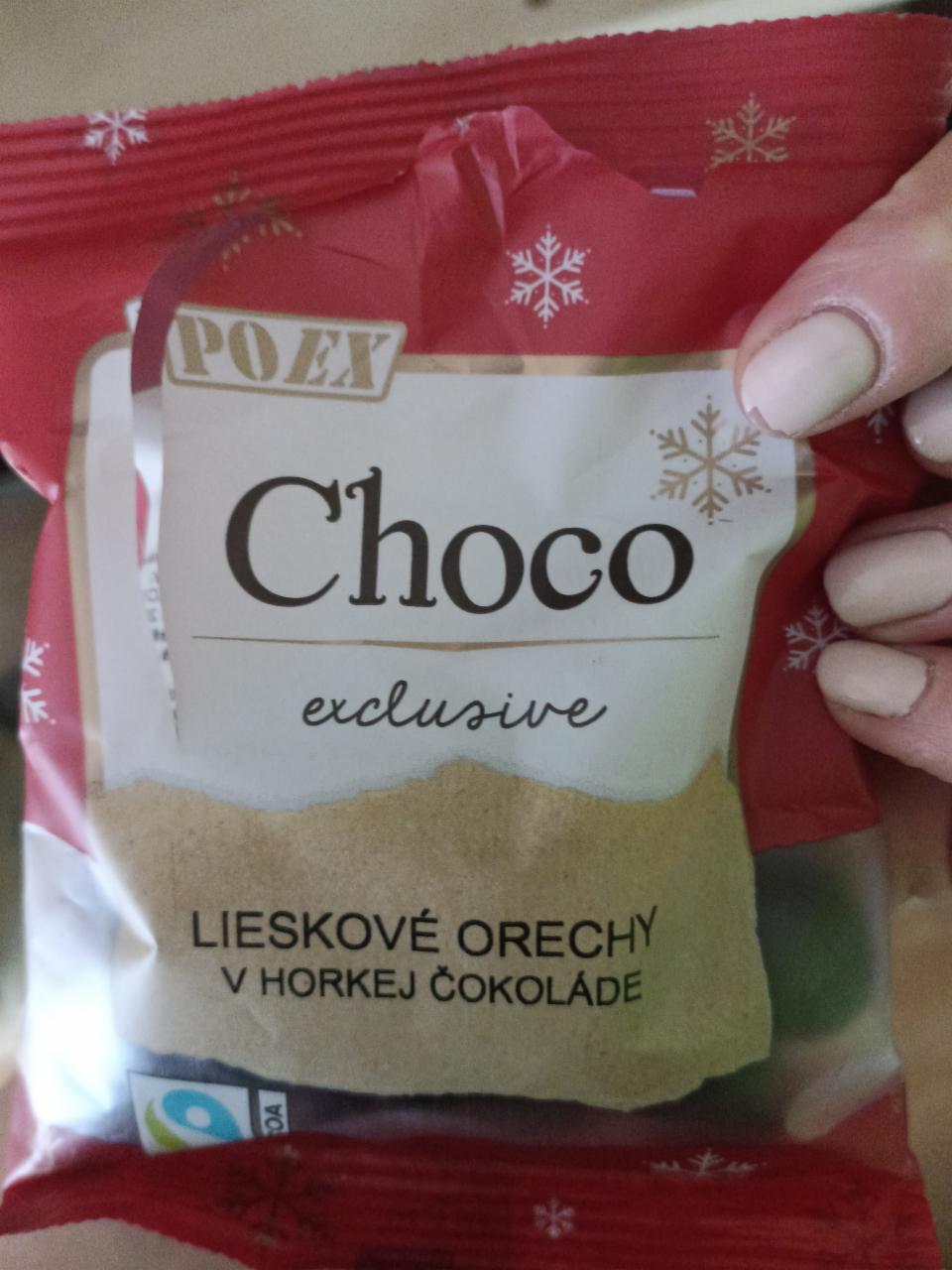Fotografie - lieskové orechy v horkej čokoláde poex 
