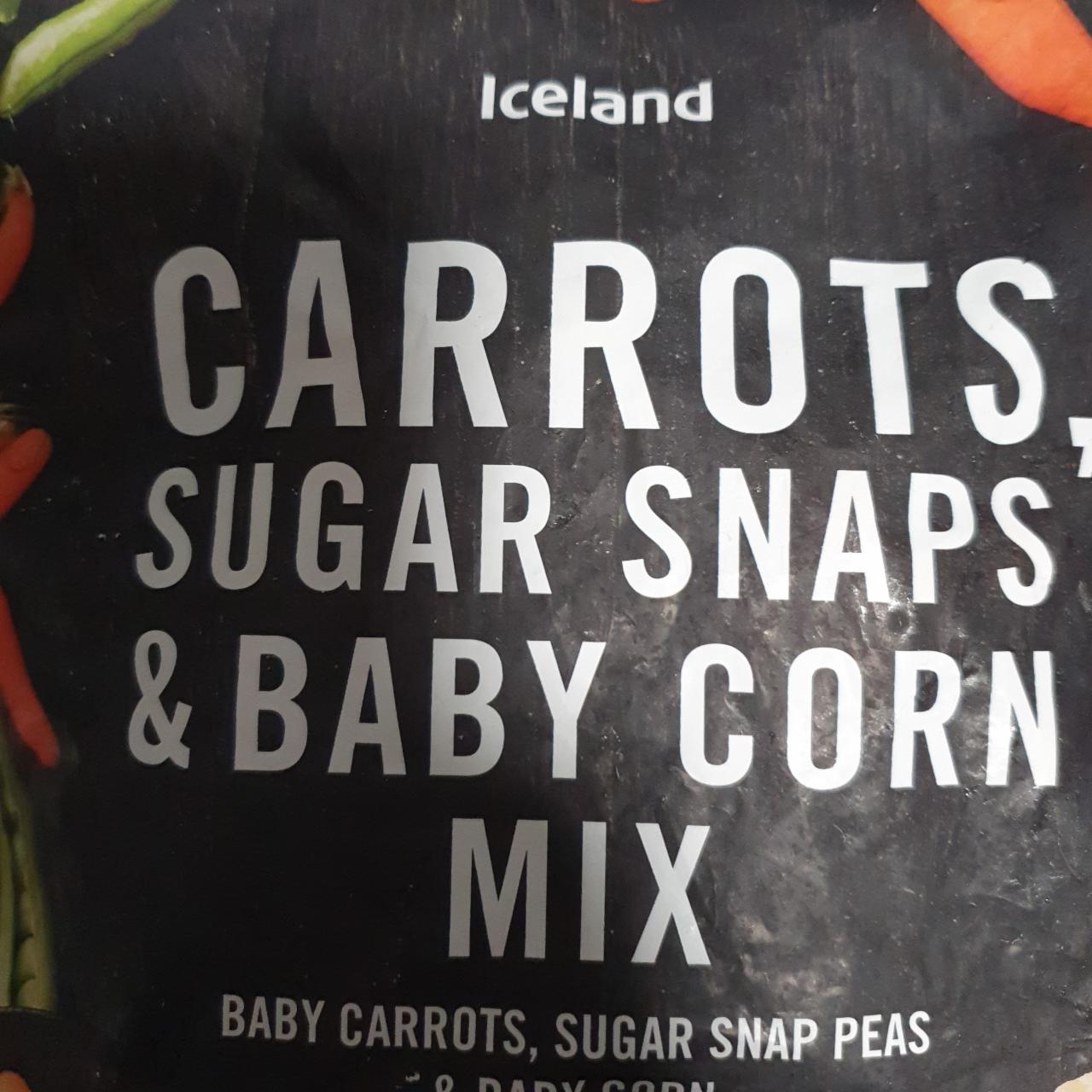 Fotografie - Carrots, sugar snaps & baby corn mix Iceland