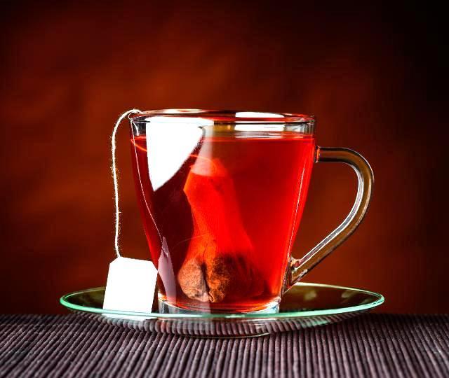 Fotografie - ovocný čaj s jedným cukrom