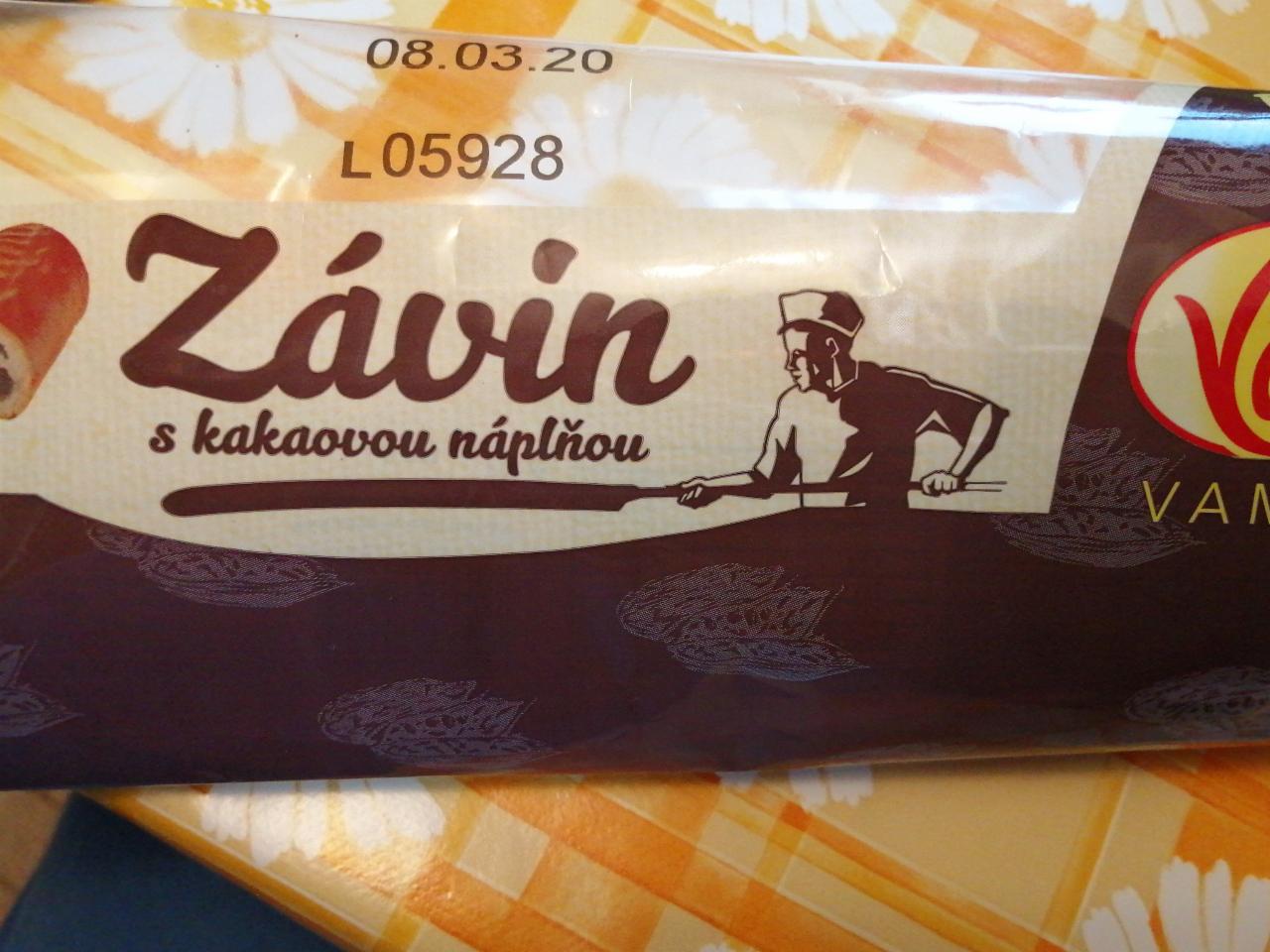 Fotografie - Závin s kakaovou náplňou Vamex
