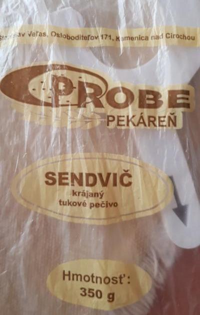 Fotografie - PROBE sendvič krajaný