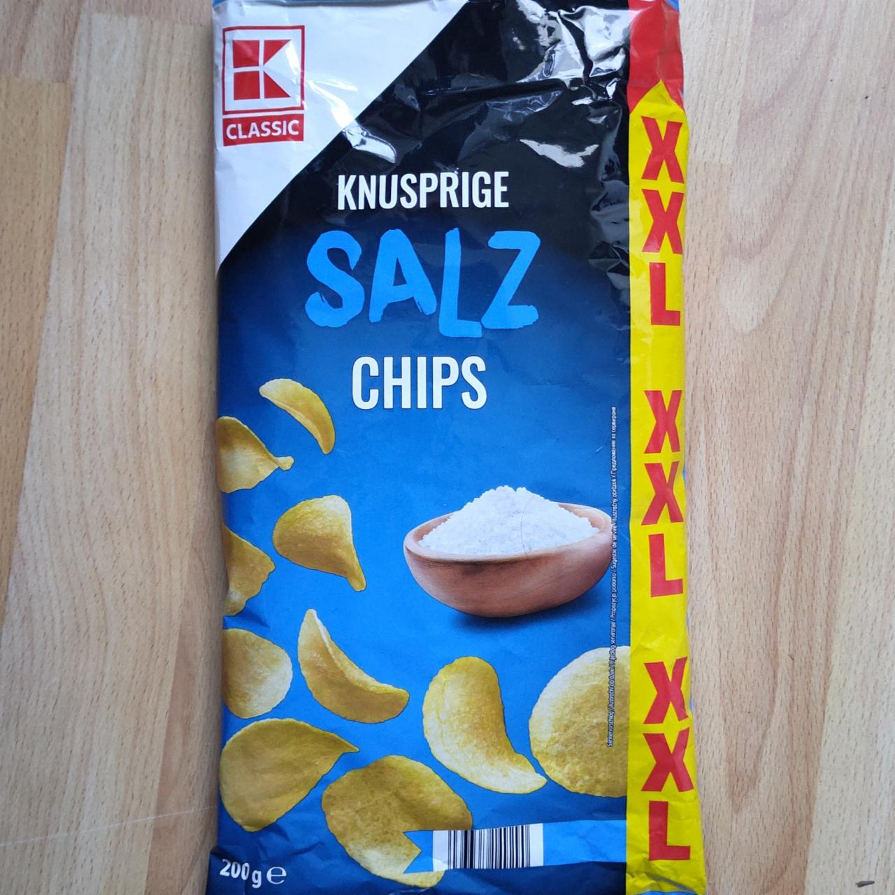 Fotografie - Knusprige salz chips K-Classic