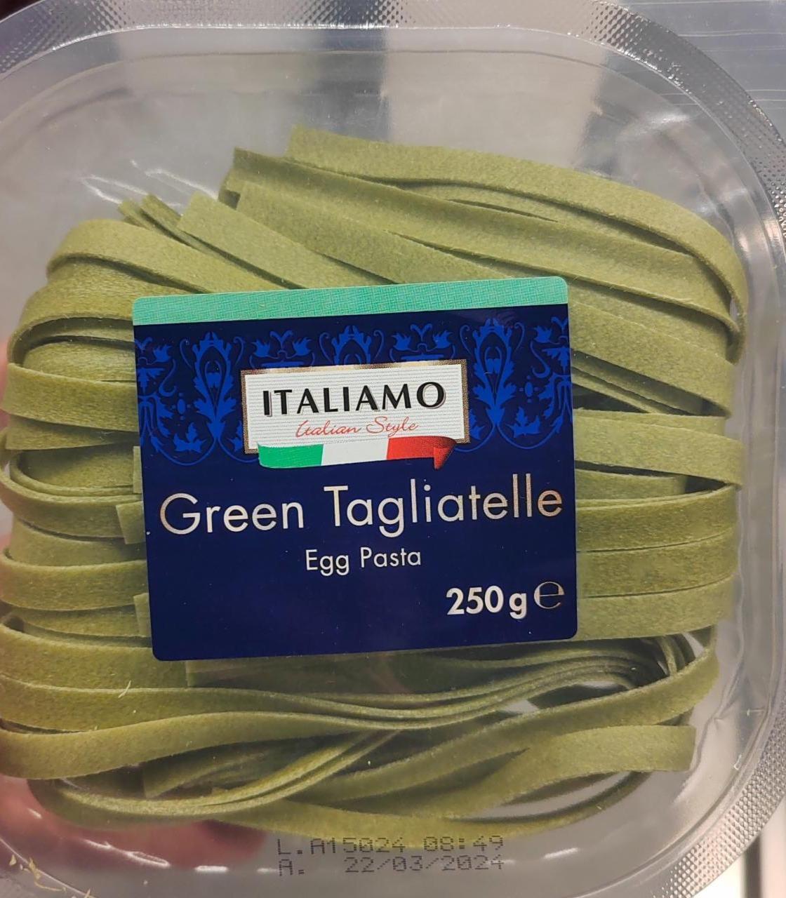 Fotografie - Green Tagliatelle Egg Pasta Italiamo