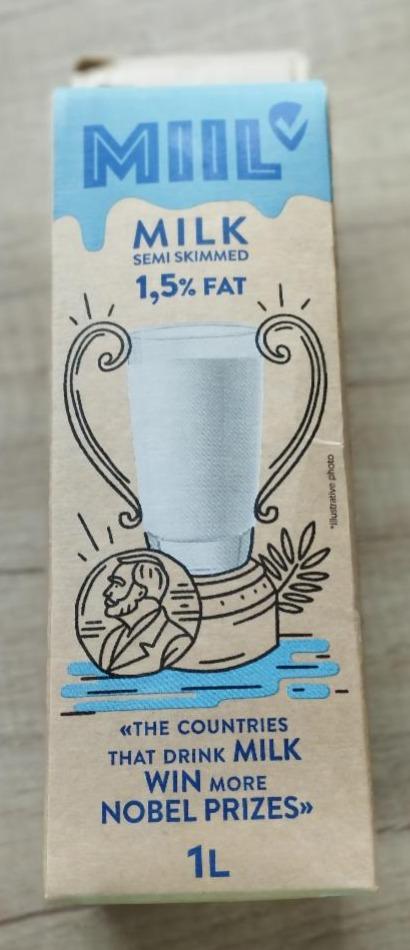 Fotografie - Milk semi skimmed 1,5% fat Miil