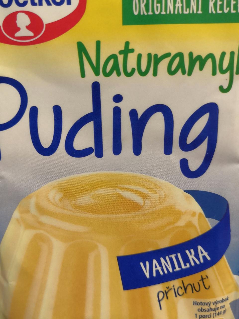 Fotografie - vanilkový puding bez cukru prášek Dr.Oetker