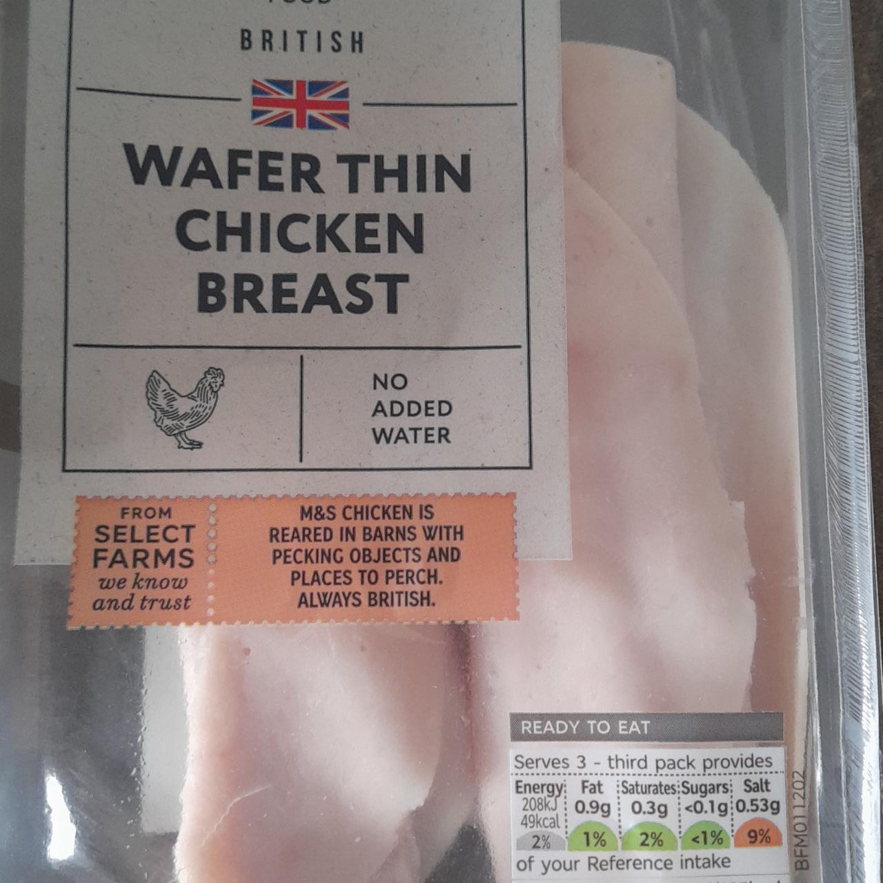 Fotografie - Wafer thin chicken breast M&S