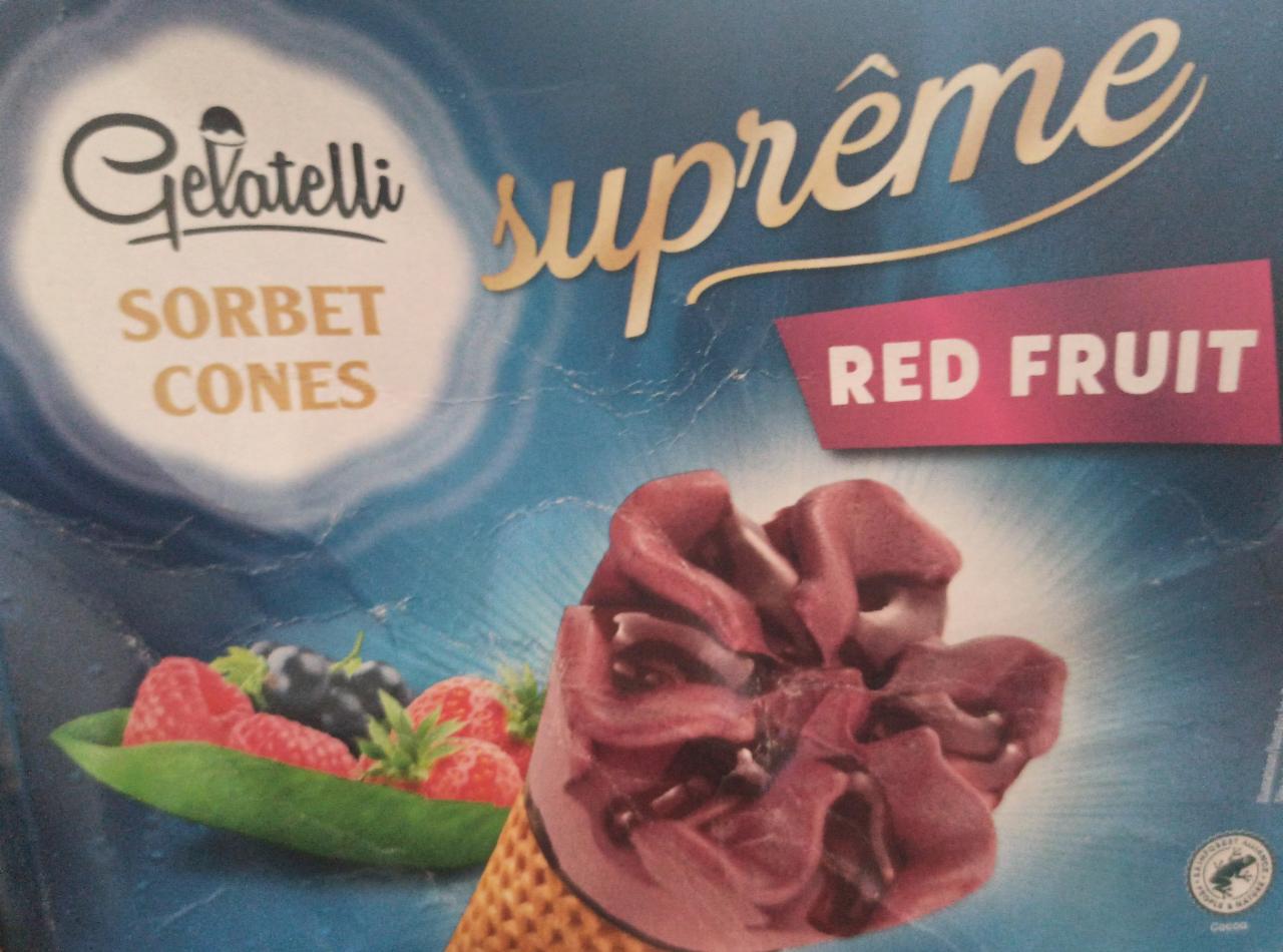 Fotografie - Sorbet cones supreme Red fruit Gelatelli