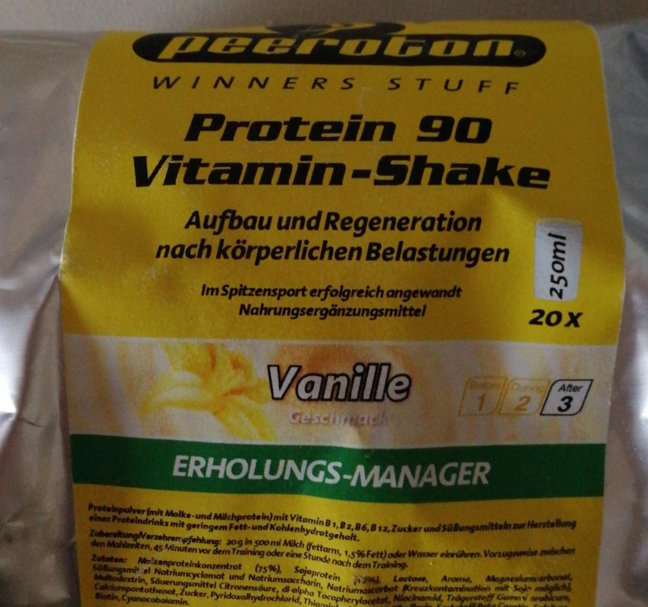 Fotografie - Protein 90 Vitamin - Shake Vanille Peeroton