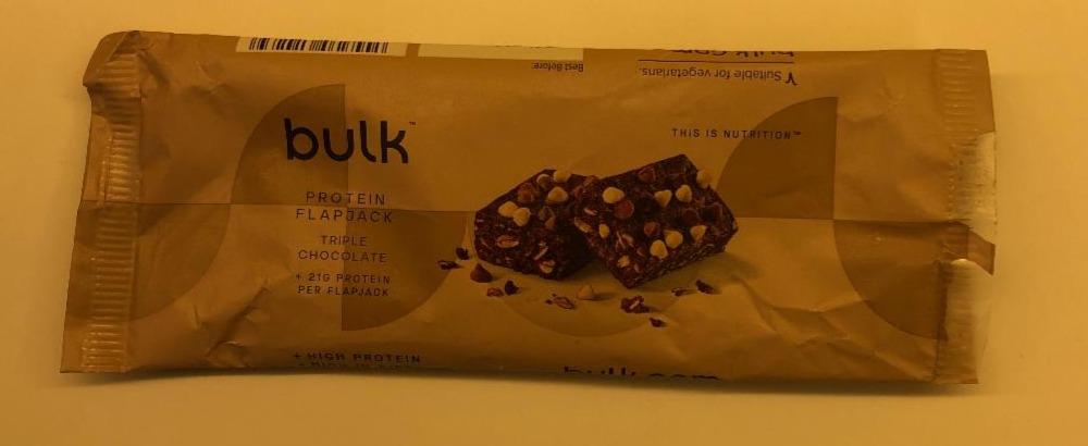 Fotografie - bulk Protein Flapjack Tripple chocolate