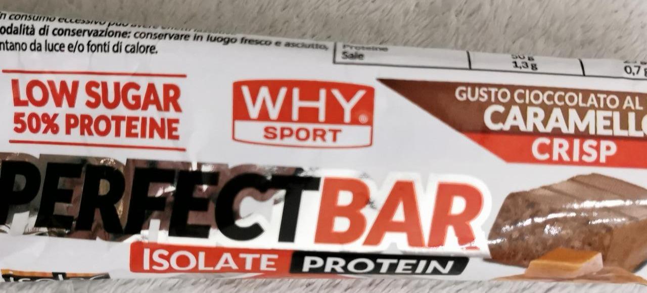 Fotografie - Perfect bar isolate protein caramello crisp Why Sport