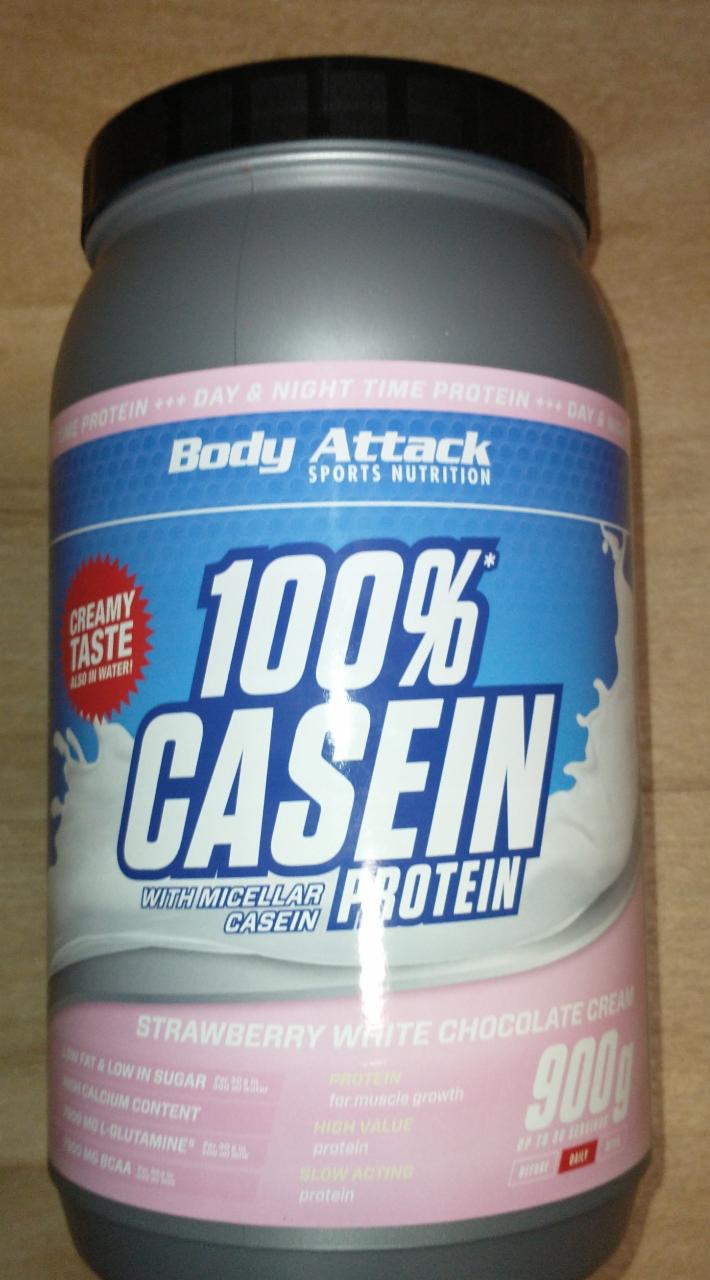 Fotografie - 100% Casein protein Strawberry white chocolate cream