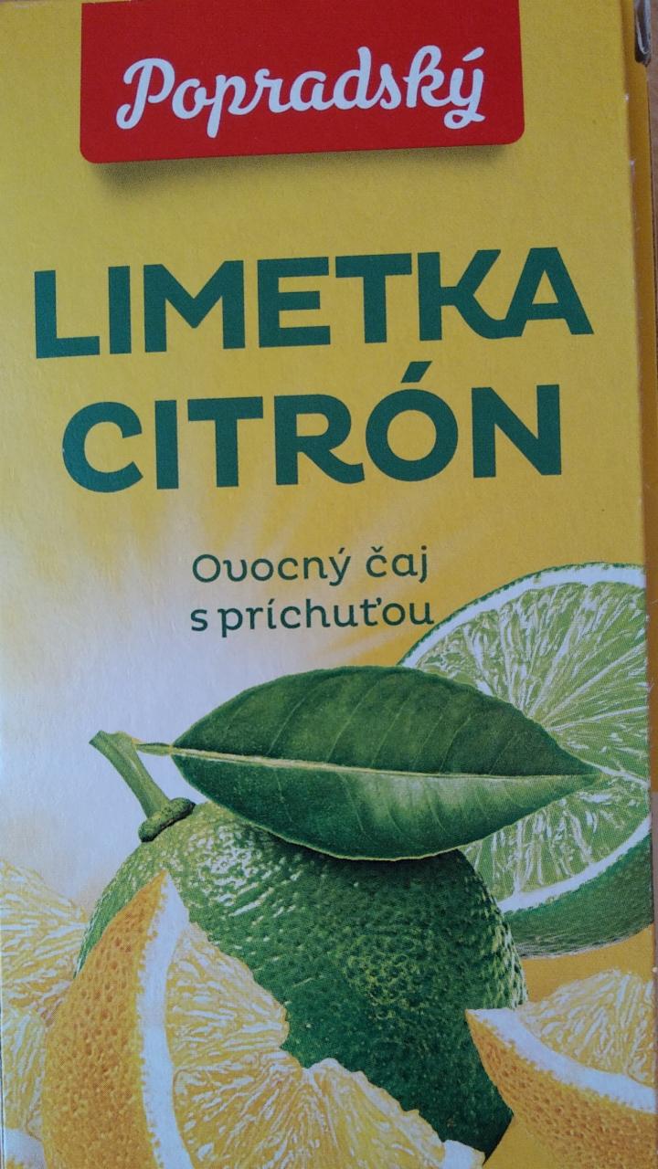 Fotografie - Popradský Limetka citrón ovocný čaj s príchuťou