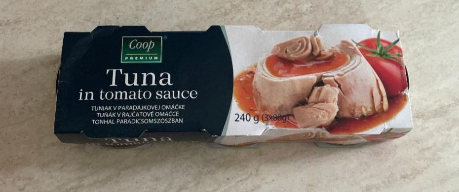 Fotografie - Tuna in tomato sauce Coop Premium