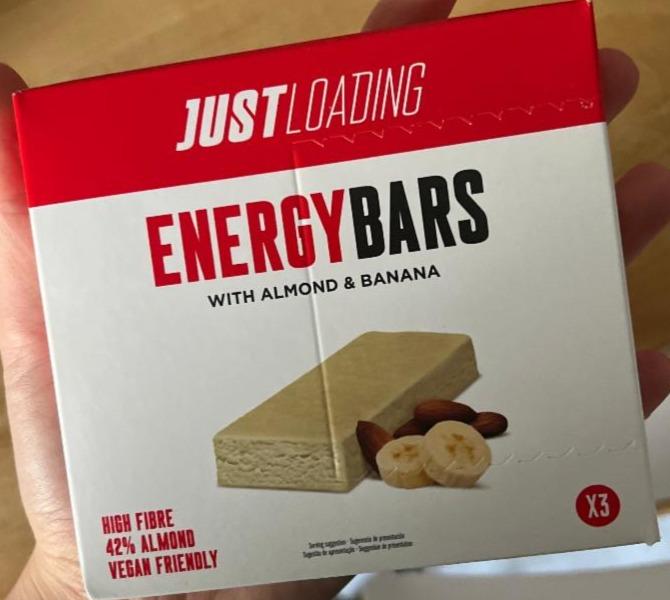 Fotografie - Energy bars with almond & banana Just Loading