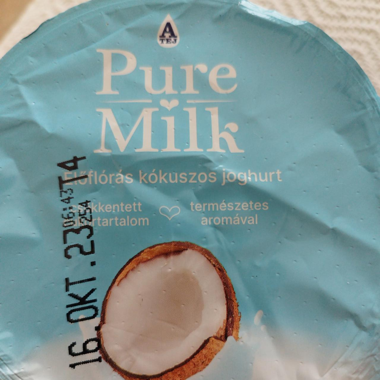 Fotografie - Pure Milk Élőflórás kókuszos joghurt