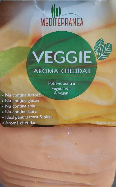 Fotografie - vegan lactose free cheese MEDITERRANEA VEGGIE AROMA CHEDDAR