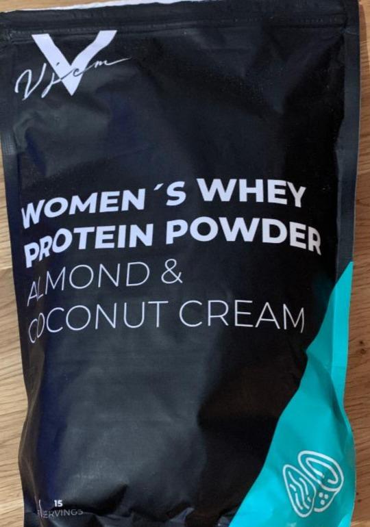 Fotografie - Women’s whey protein powder almond & cocount cream Vjem
