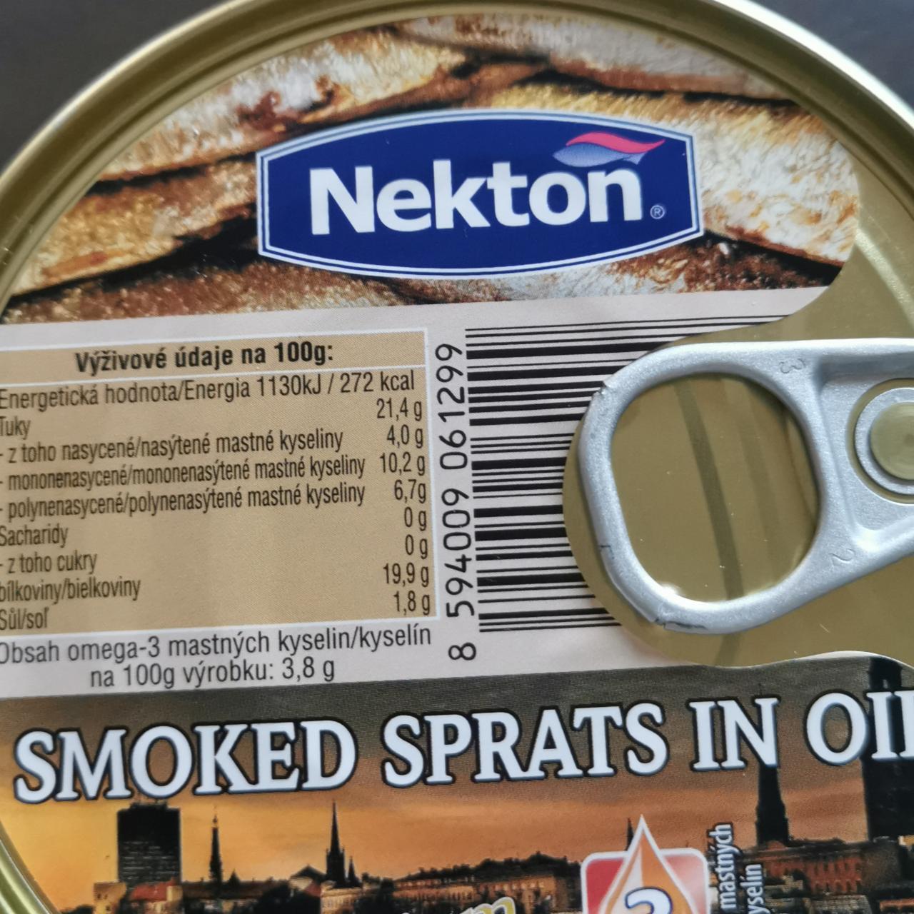 Fotografie - Riga smoked sprats in oil premium quality (šproty uzené výběrové v rostlinném oleji) Nekton