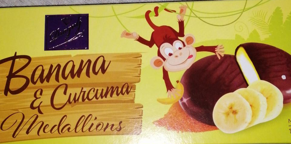 Fotografie - Fondánové pastilky Banana & Curcuma Medallions