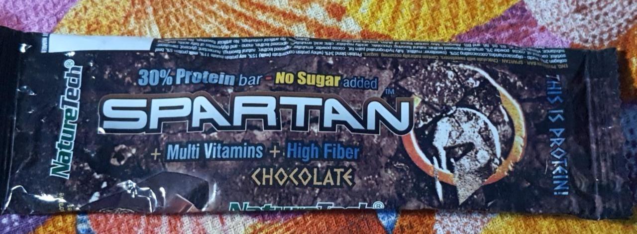 Fotografie - Spartan 30% protein bar Chocolate NatureTech