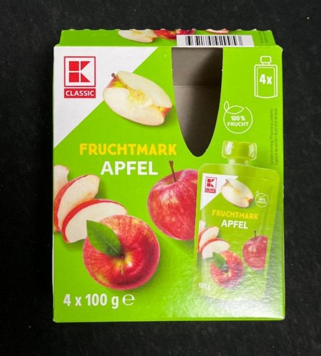 Fotografie - Fruchtmark apfel K-Classic jablkové pyré