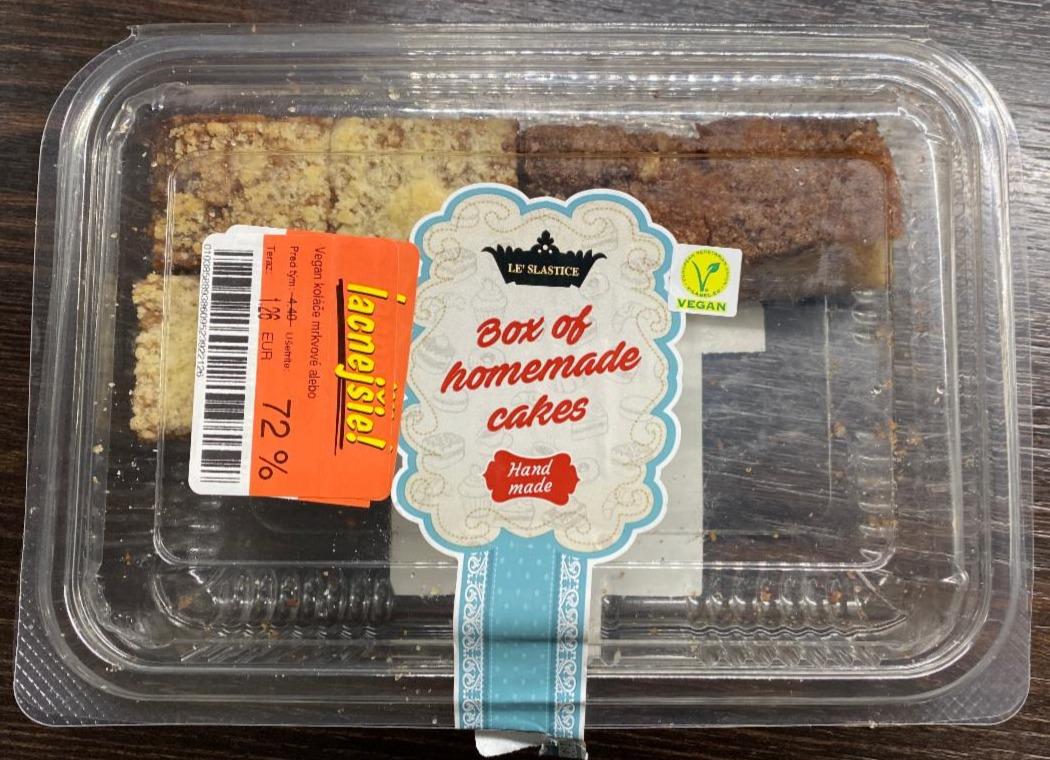 Fotografie - Box of homemade cakes Vegan mix Le Slastice