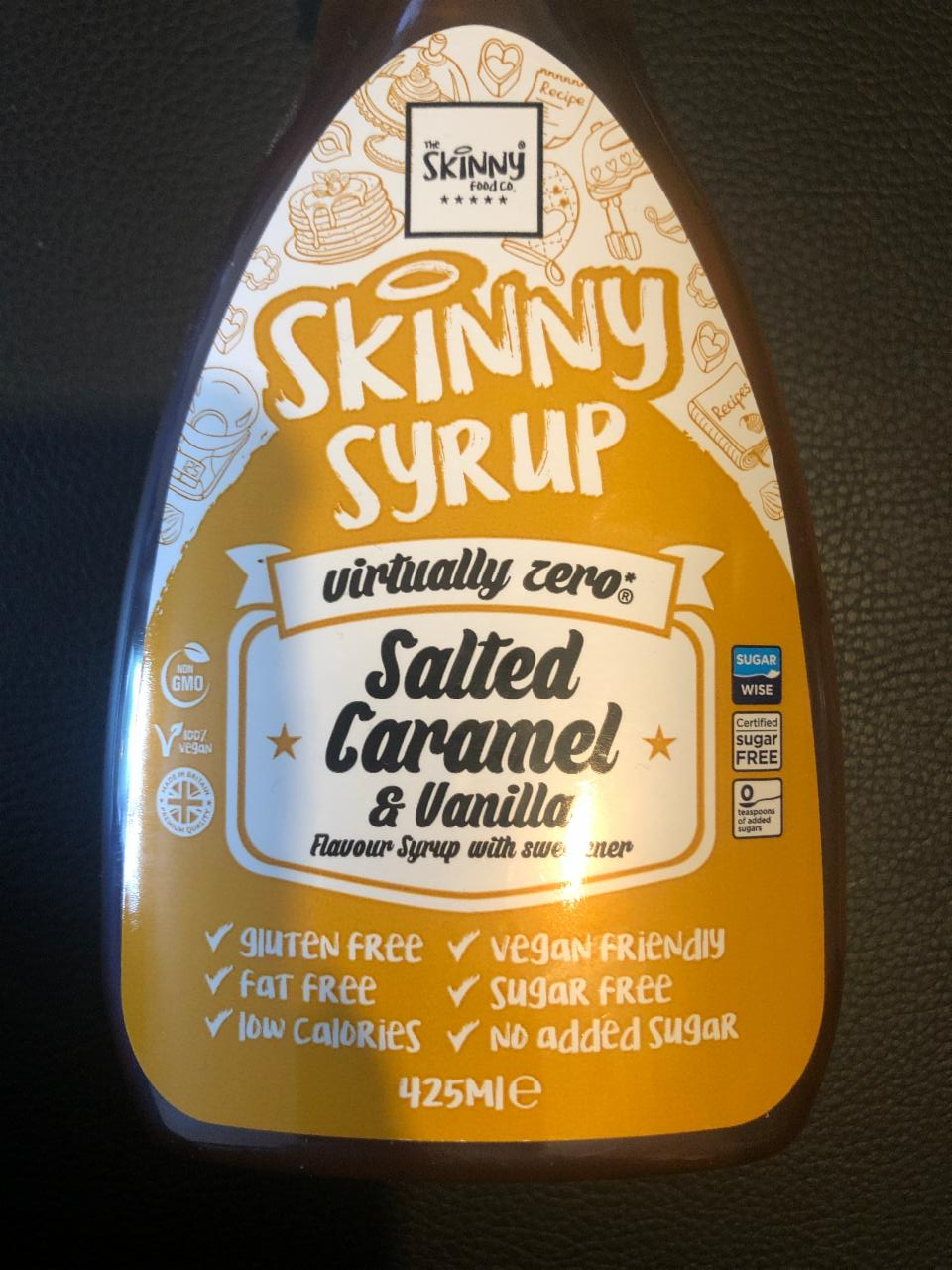 Fotografie - Skinny syrup Salted caramel & vanilla Skinny Food