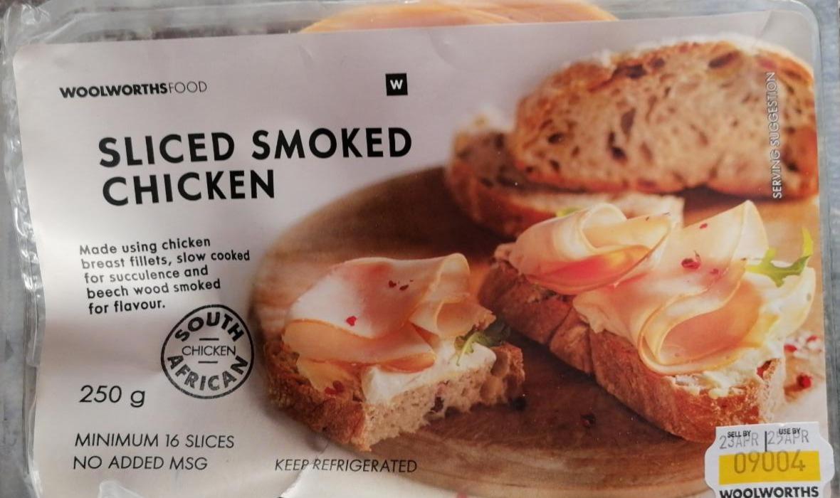 Fotografie - Sliced smoked chicken WoolworthsFood