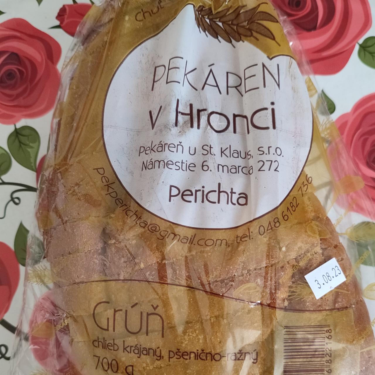 Fotografie - Grúň chlieb krájaný, pšenično-ražný Pekáreň v Hronci
