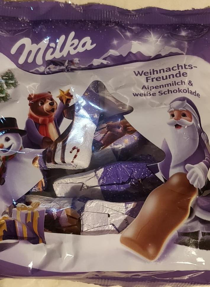 Fotografie - Milka Weihnachts-Freunde Alpenmilch & weiße Schokolade