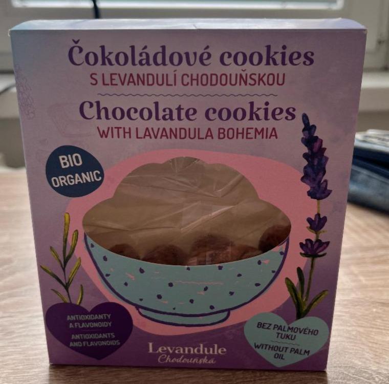 Fotografie - Čokoládové cookies s levandulí chodouňskou