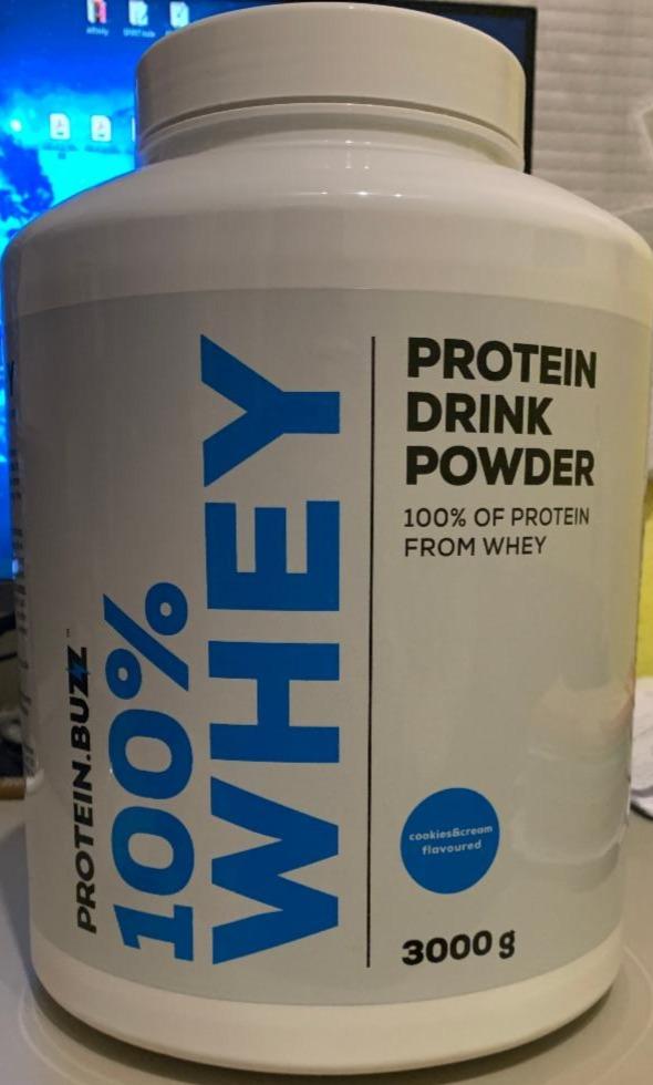 Fotografie - 100% whey protein drink powder Cookies & cream BiotechUSA