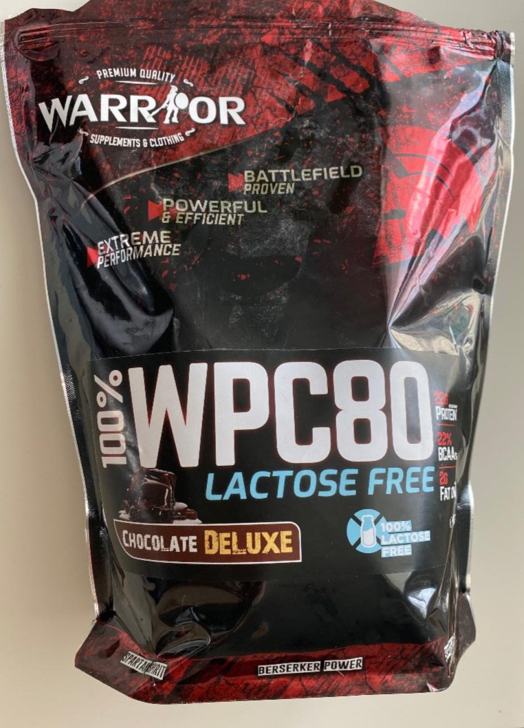 Fotografie - WPC80 lactose free chocolate deluxe protein 
