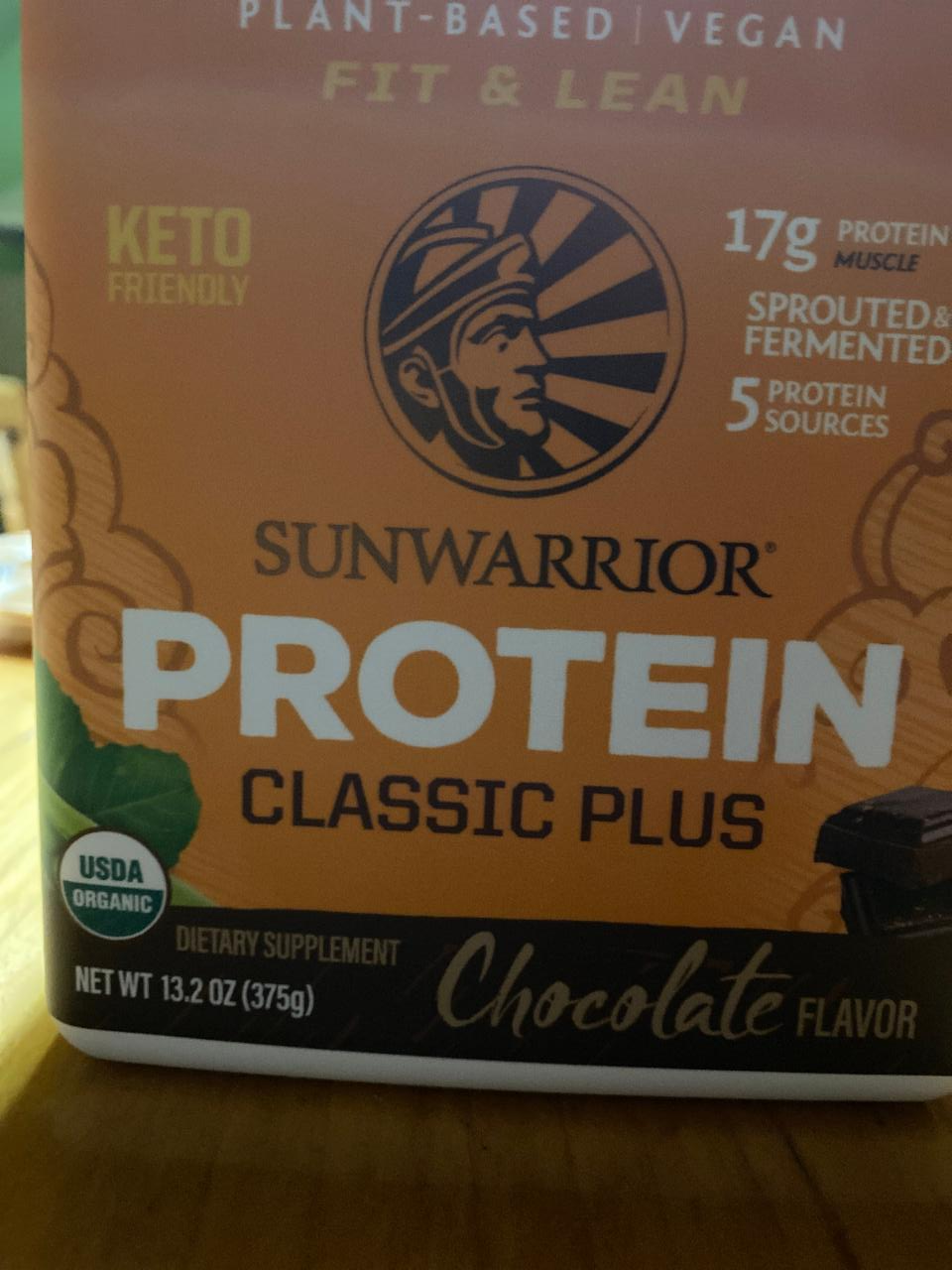 Fotografie - Sunwarrior protein Classic Plus Chocolate flavor