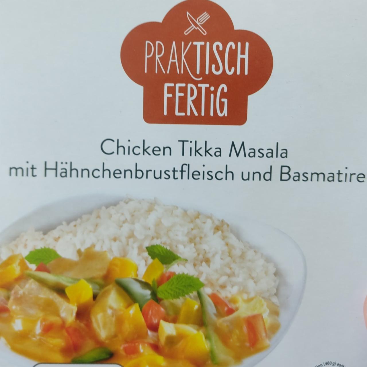 Fotografie - Chicken Tikka Masala mit Hähnchenbrustfleisch und Basmatireis Praktisch Fertig
